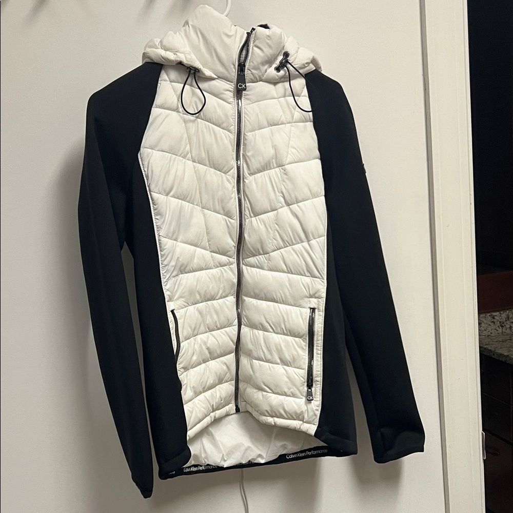 Calvin Klein Performance Black and White Puffer Jacket